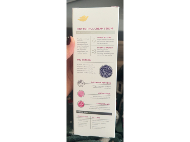 Dove Pro-Retinol + Firming Body Cream Serum, 8 fl oz