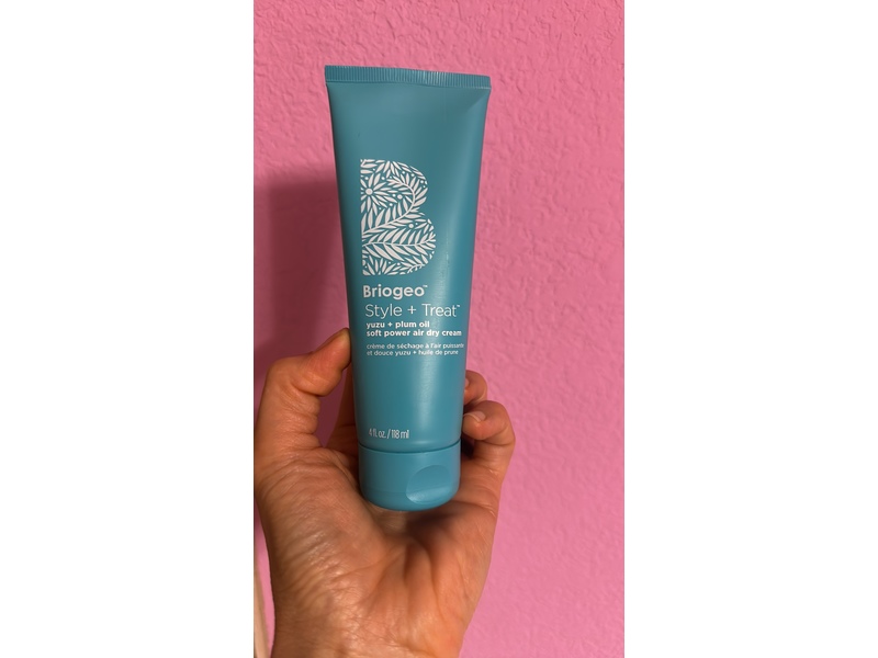 Briogeo Style + Treat Soft Power Air Dry Cream, Yuzu + Plum Oil, 4 fl oz/118 mL