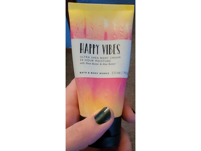 Bath & Body Works Happy Vibes Body Cream, Ultra Shea, 2.5 oz/70 g