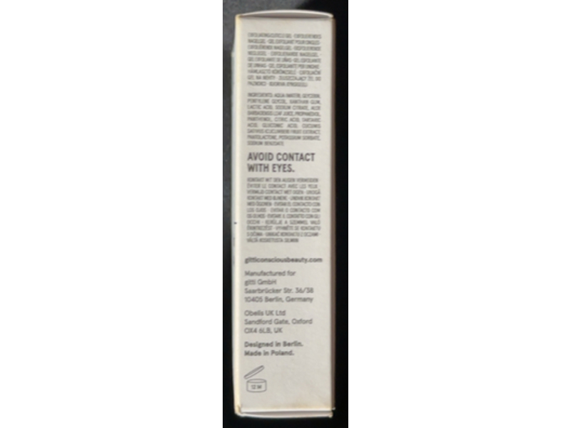 Gitti Exfoliating Cuticle Gel, 0.5 fl oz/15 mL