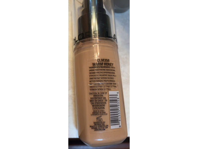 L.A. Colors Truly Matte Foundation, Warm Honey, 1.35 fl oz/40 mL