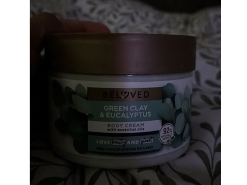 Love Beauty & Planet Beloved Body Cream, Green Clay + Eucalyptus, 10 oz