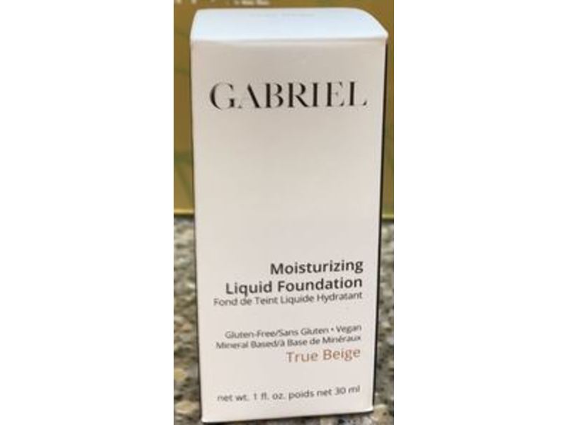 Gabriel Cosmetics Moisturizing Liquid Foundation, True Beige, 1 fl oz/30 ml