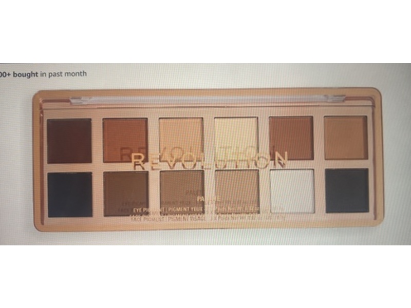 Revolution Matte Nudes Eyeshadow Palette, The Master Icon, 0.02 oz/0.7 g