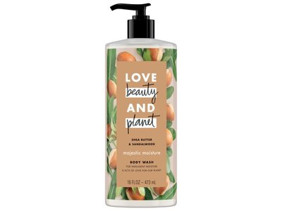 Love Beauty and Planet Body Wash, Shea Butter & Sandalwood, 16 fl oz