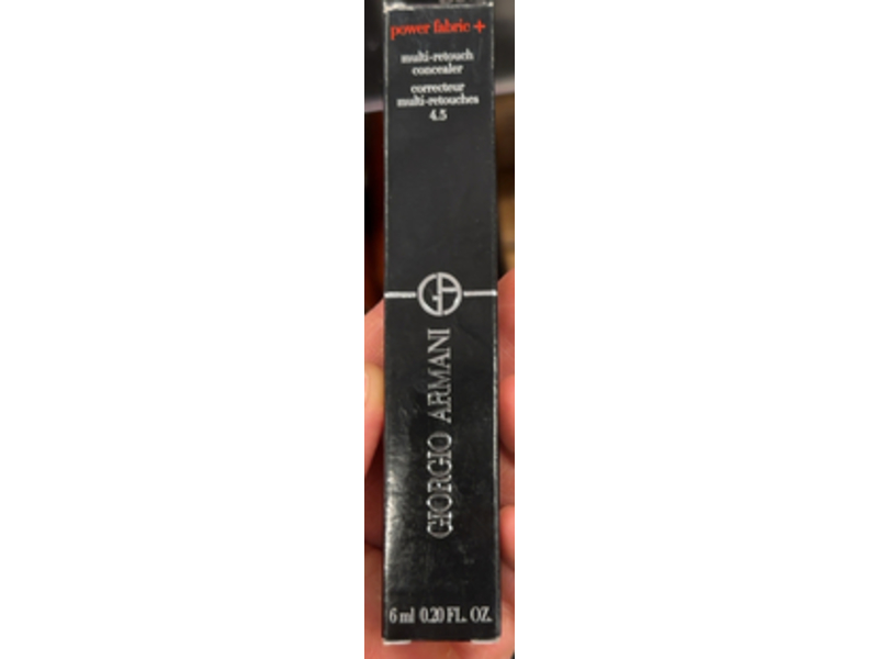 Armani Beauty Power Fabric + Longwear Matte Concealer, 4.5 Light-Med Olive, 0.30 fl oz/6 mL