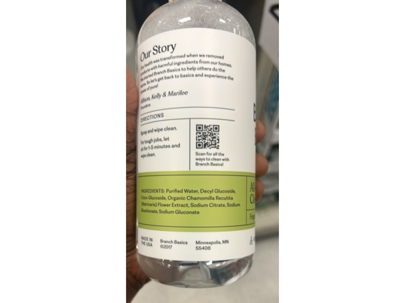 Branch Basics All Purpose Cleaner, 16 fl oz/473 mL