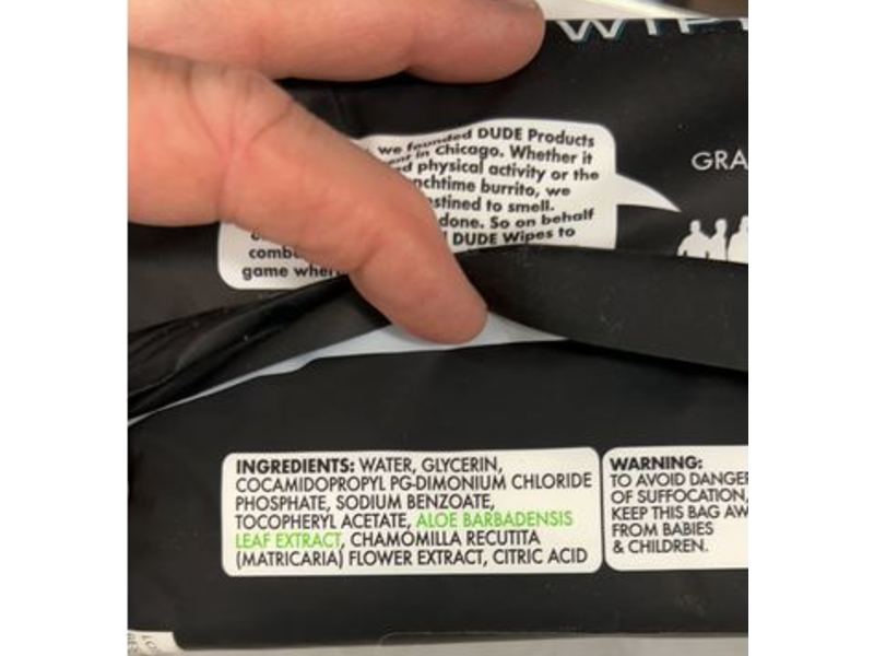 Dude Flushable Wipes, Fragrance-Free, 40 Count