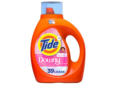 Tide +Ultra Downy Liquid Laundry Detergent, April Fresh, 39 Loads, 56 fl oz/1.62 L