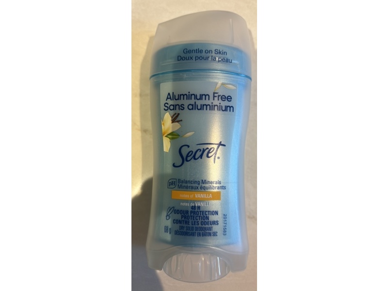 Secret Dry Solid Deodorant, Notes Of Vanilla, 68 g