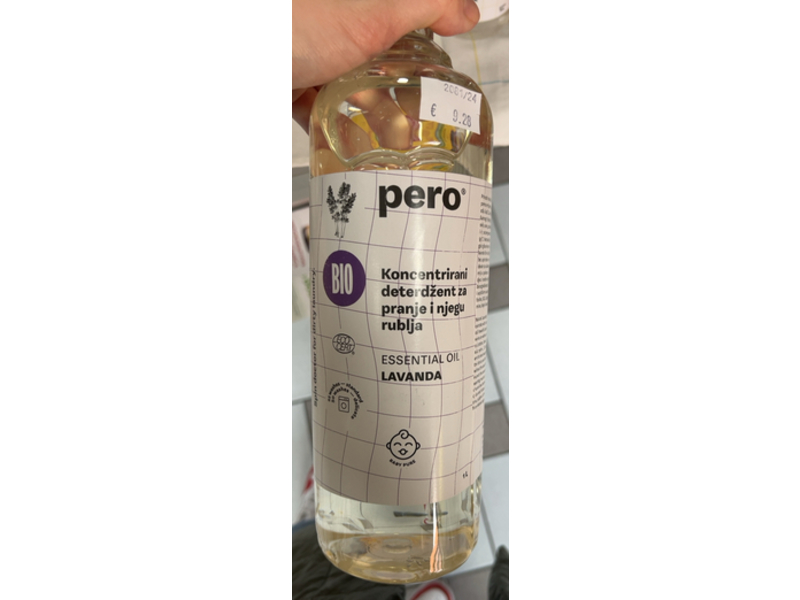 Pero Bio Liquid Laundry Detergent, Lavender, 1 L