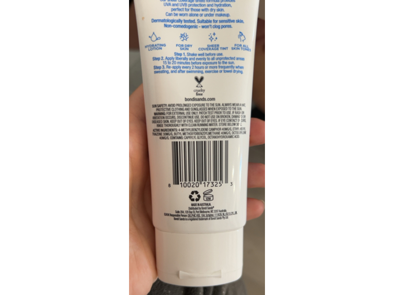 Bondi Sands Face Sunscreen Lotion, Spf 50+, 2.53 fl oz/75 mL