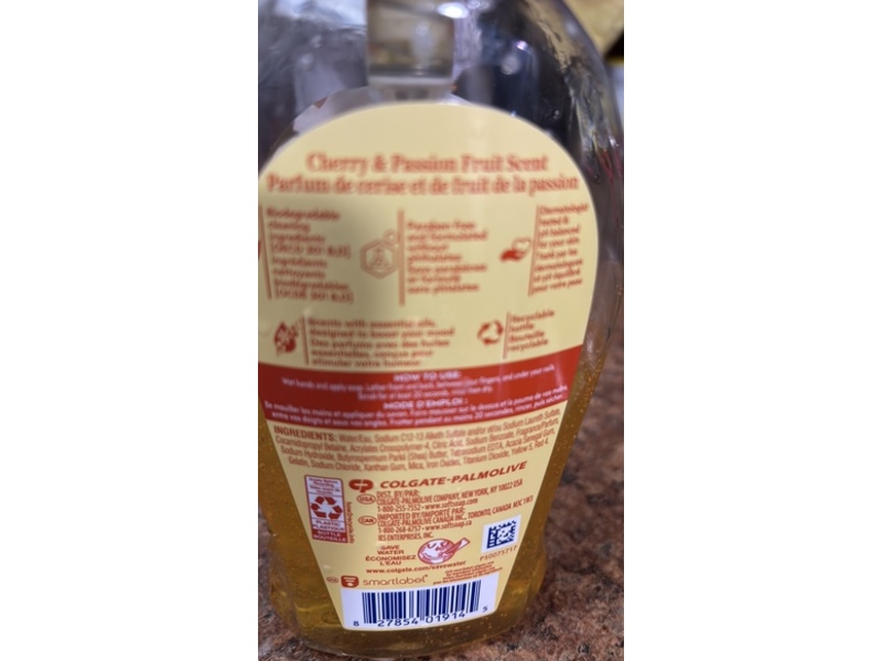 Softsoap Joyful Joyeux Liquid Hand Soap, Cherry & Passion Fruit Scent, 11.25 fl oz/332 mL, Pack Of 6