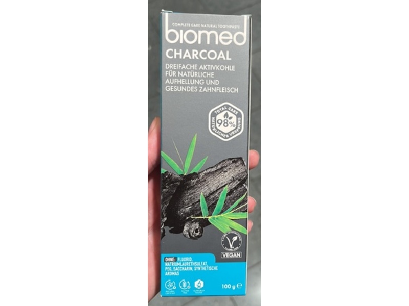 Biomed Charcoal Natural Toothpaste, 3.5 oz/100 g