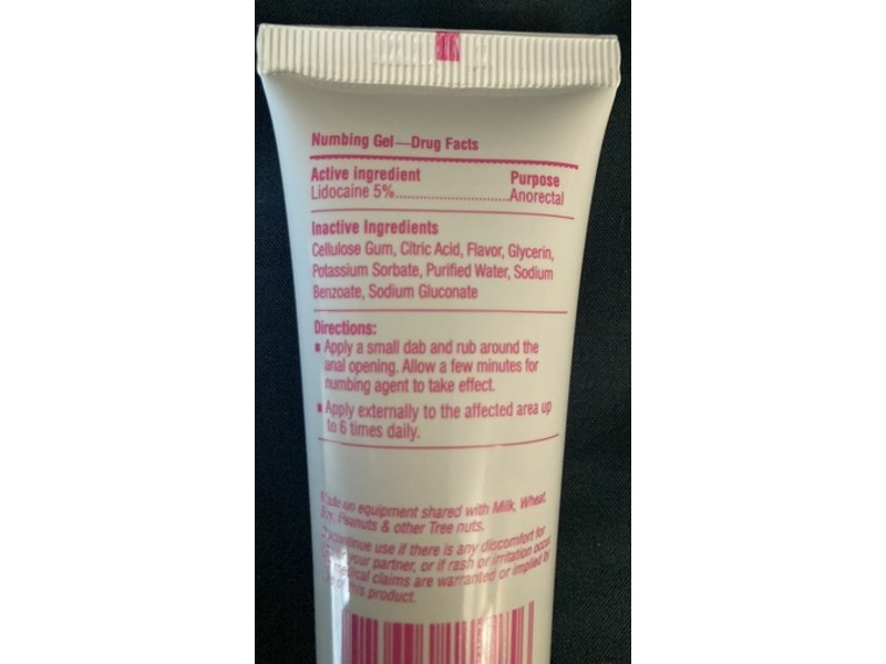 Little Genie Numb AF Anal Numbing Gel, Strawberry, 1.5 oz/44 mL