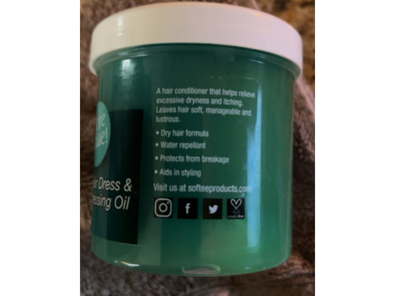 Softee Hair Dress & Pressing Oil, Bergamot, 5 oz/141 g