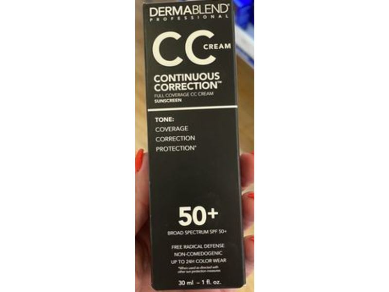 Dermablend Continuous Correction Full Coverage Cc Cream, SPF 50+, 40N, 1 fl oz/30 mL
