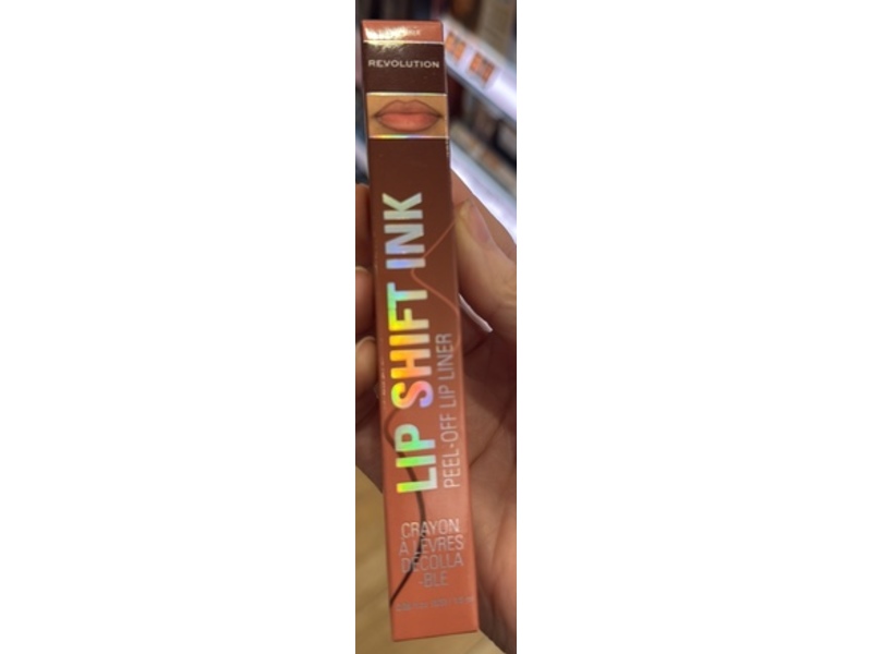 Makeup Revolution Lip Shift Ink Peel-Off Lip Liner, Nude Talk, 0.06 fl oz/1.8 mL