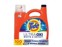 Tide+ UtraOxi White & Bright Liquid Laundry Detergent, 100 Loads, 128 fl oz/3.78 L - Image 2