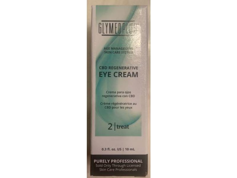 Glymed Plus CBD Regenerative Eye Cream, 0.3 fl oz/ 10 mL