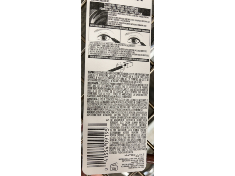 Maybelline New York Tattoo Studio Sharpenable Gel Pencil Eyeliner, 817 Hunter Green, 0.04 oz/1.2 g