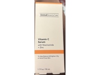 Global Beauty Care Vitamin C Serum, Niacinamide + Zinc, 1.7 fl oz/50 mL - thumbnail 1