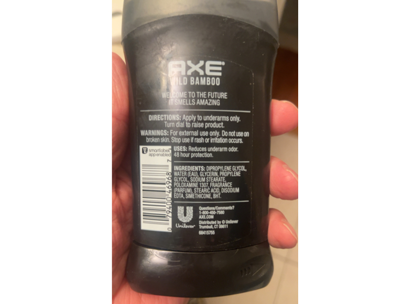 AXE Deodorant, Wild Bamboo, Light & Fresh, 3 oz/85 g