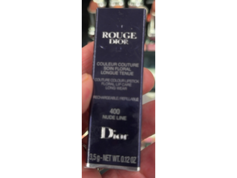 Dior Rouge Lipstick, 400 Nude Line Velvet Finish, 0.12 oz/3.5 g