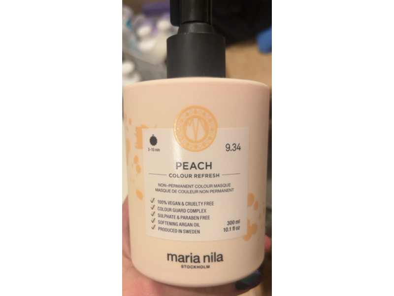 Maria Nila Non Permanent Color Refresh, Peach, 10.1 fl oz/300 mL