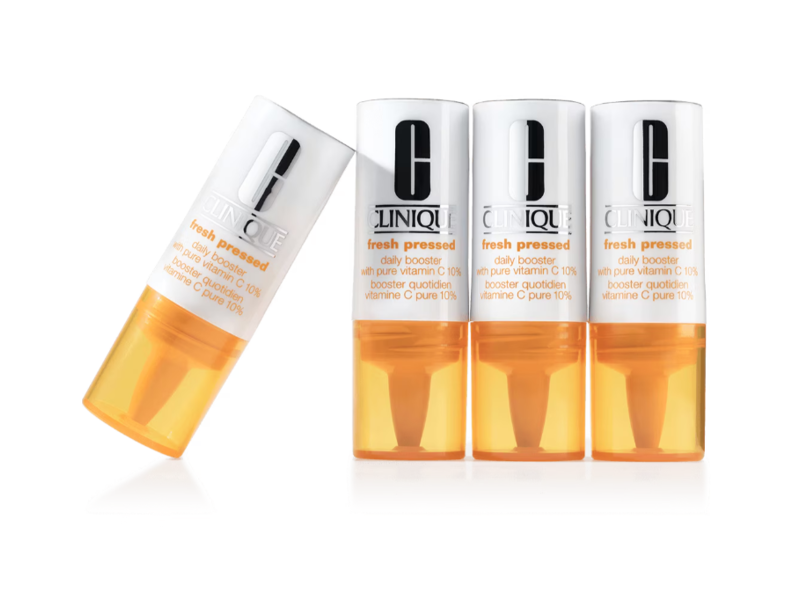 Clinique Fresh Pressed Daily Booster, Vitamin C 10%, 0.29 oz/8.5 mL, Pack Of 4