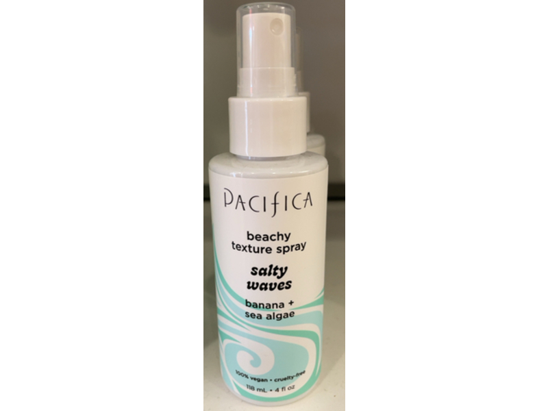 Pacifica Salty Waves Beachy Texture Spray, Banana+Sea Algae, 4 fl oz/118 mL
