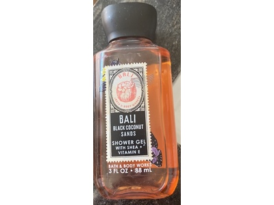 Bath & Body Works Shower Gel, Bali Black Coconut Sands, 3 fl oz/88 mL