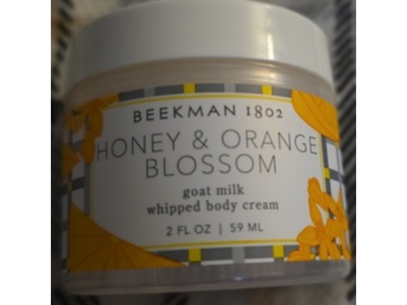 Beekman 1802 Goat Milk Whipped Body Cream, Honey & Orange Blossom, 2 fl oz/59 mL