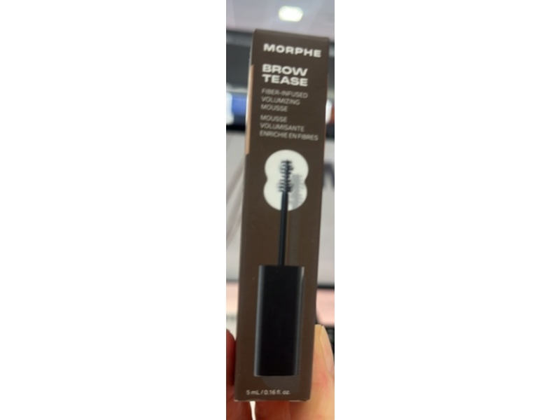 Morphe Brow Tease Fiber-Infused Volumizing Mousse, Mocha, 0.16 oz/3 mL