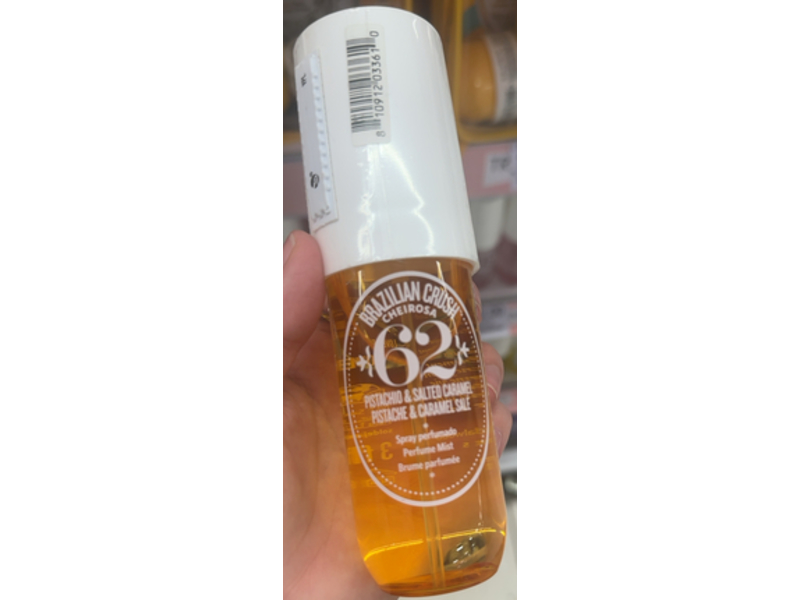 Sol de Janeiro Brazilian Crush Cheirosa Perfume Mist, 62 Pistachio & Salted Caramel, 3.04 oz/90 mL