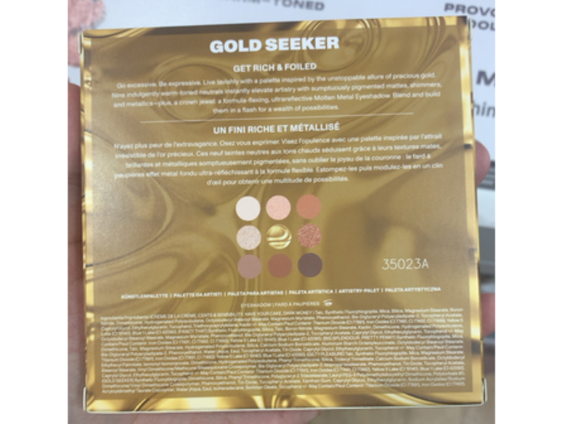 Morphe Artistry Palette, Gold Seeker, 0.35 oz/10.1 g