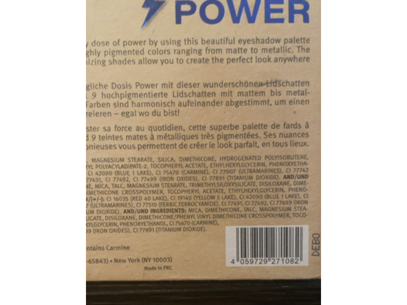 Essence Daily Eyeshadow Palette, Dose Of Power, 0.22 fl oz/6.3 g