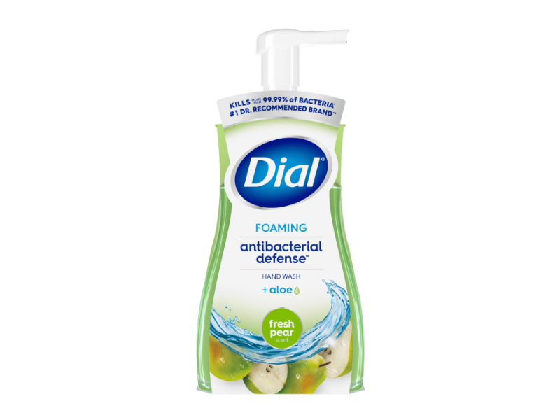 Dial Foaming Antibarterial Defense Hand Wash, Aloe, Fresh Pear, 10 fl oz/296 mL
