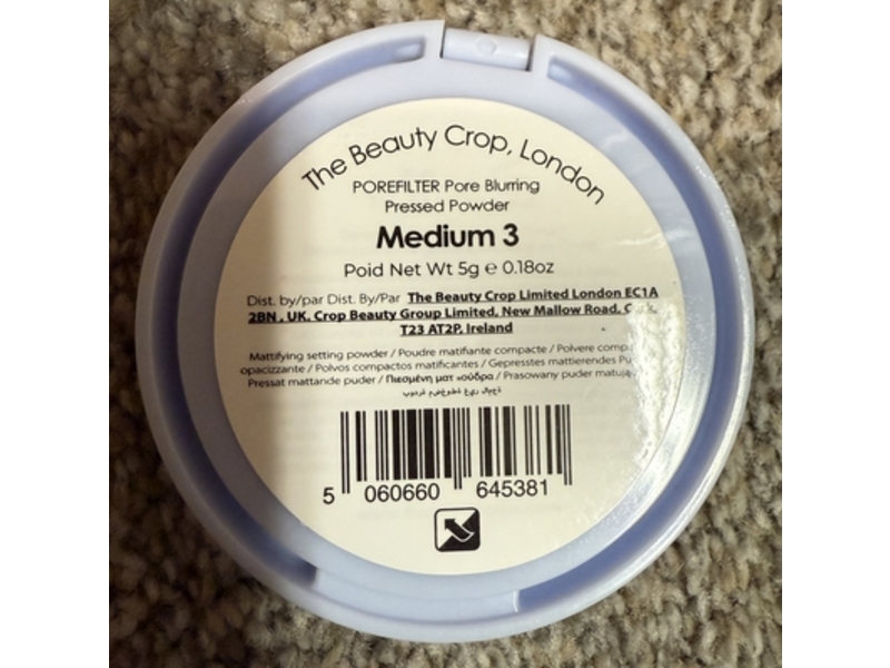 The Beauty Crop Pore Filter Blurring Pressed Powder, Medium 3, 0.18 oz/5 g