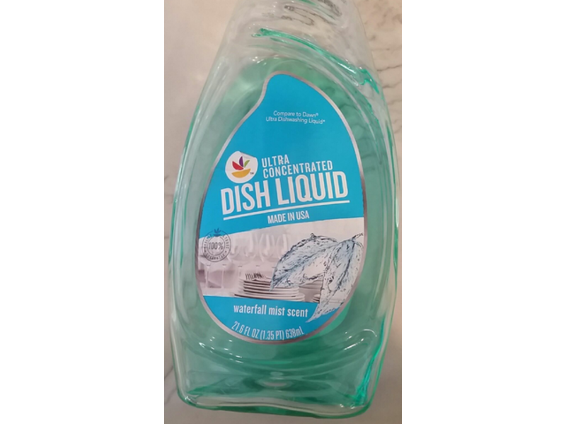 Ahold Ultra Concentrated Dish Liquid, Waterfall Mist Scent, 21.6 fl oz/638 ml