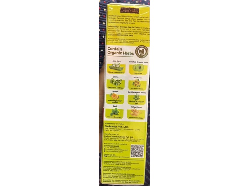 Indus Valley Natural Hair Color, Dark Brown 3.00, 1 Application