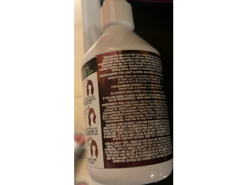 Color Lux Color Cleansing Conditioner, Sangria, 8.25 fl oz/244 mL