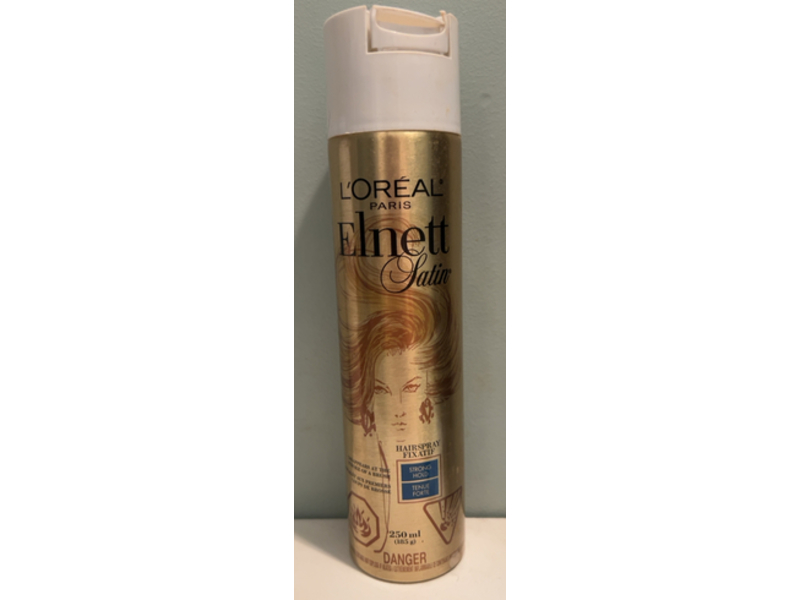 L'Oreal Paris Elnett Satin Strong Hold Hairspray, 250 mL
