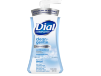 Dial Complete Clean+Gentle Antibacterial Foaming Hand Wash, Fragrance Free, 7.5 fl oz/221 mL, 8 Count - thumbnail 1