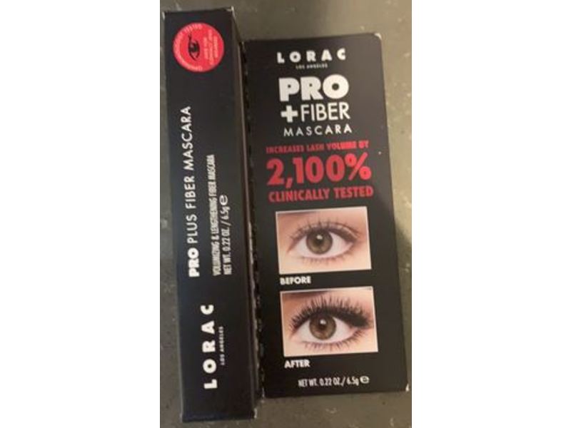 Lorac Pro + Fiber Mascara, 0.22 oz/6.5 g