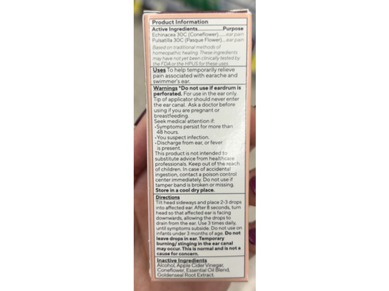 Marie Originals Ear Pain Relief Drops, 0.5 fl oz/14 mL