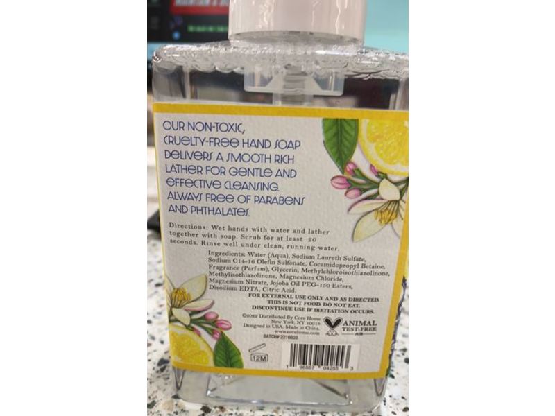 Maison De Base Foaming Hand Soap, Fresh Lemon, 18.59 fl oz/550 mL