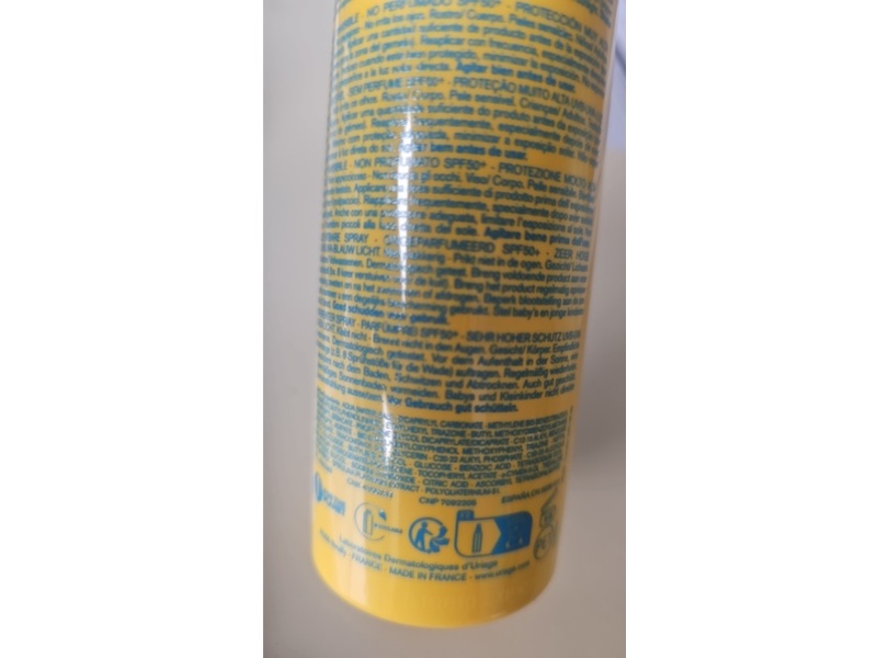Uriage Eau Thermale Bariesun Invisible Spray, SPF 50+, 6.8 fl oz/200 mL