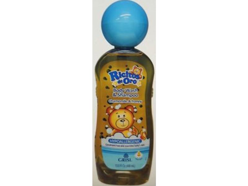 Ricitos de Oro Body Wash and Shampoo, Chamomile and Honey, 13.5 fl oz/400 mL
