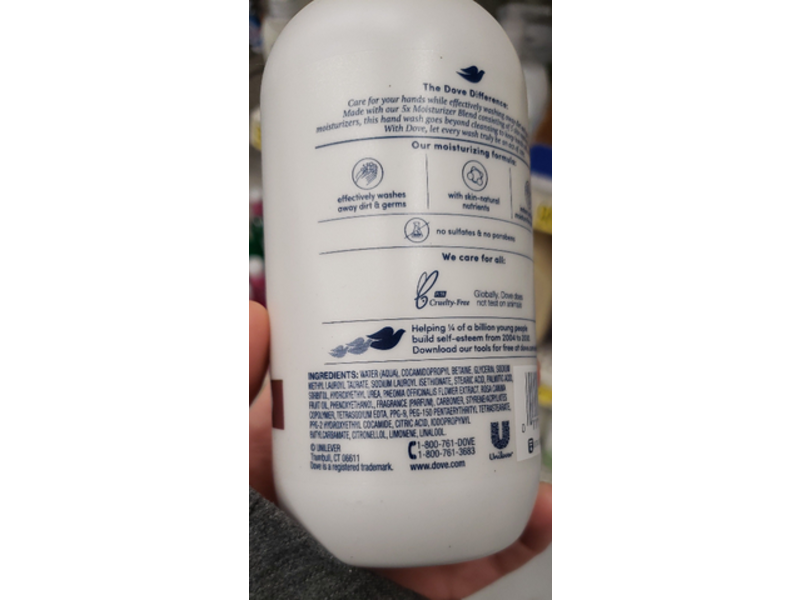 Dove Deep Cleansing Hand Wash, Renewing Care, Peony & Rose Oil, 13.5 fl oz/400 mL